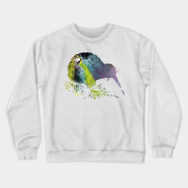 Kiwi Bird Crewneck Sweatshirt by BittenByErmines